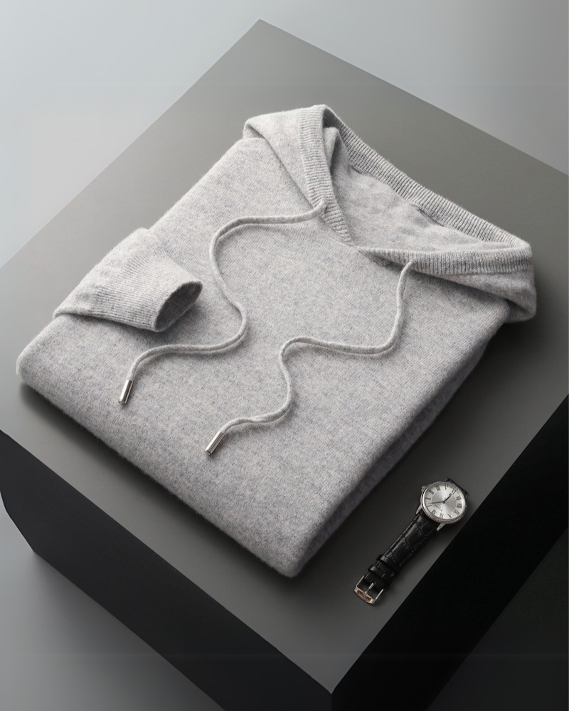 100% Cashmere Hoodie